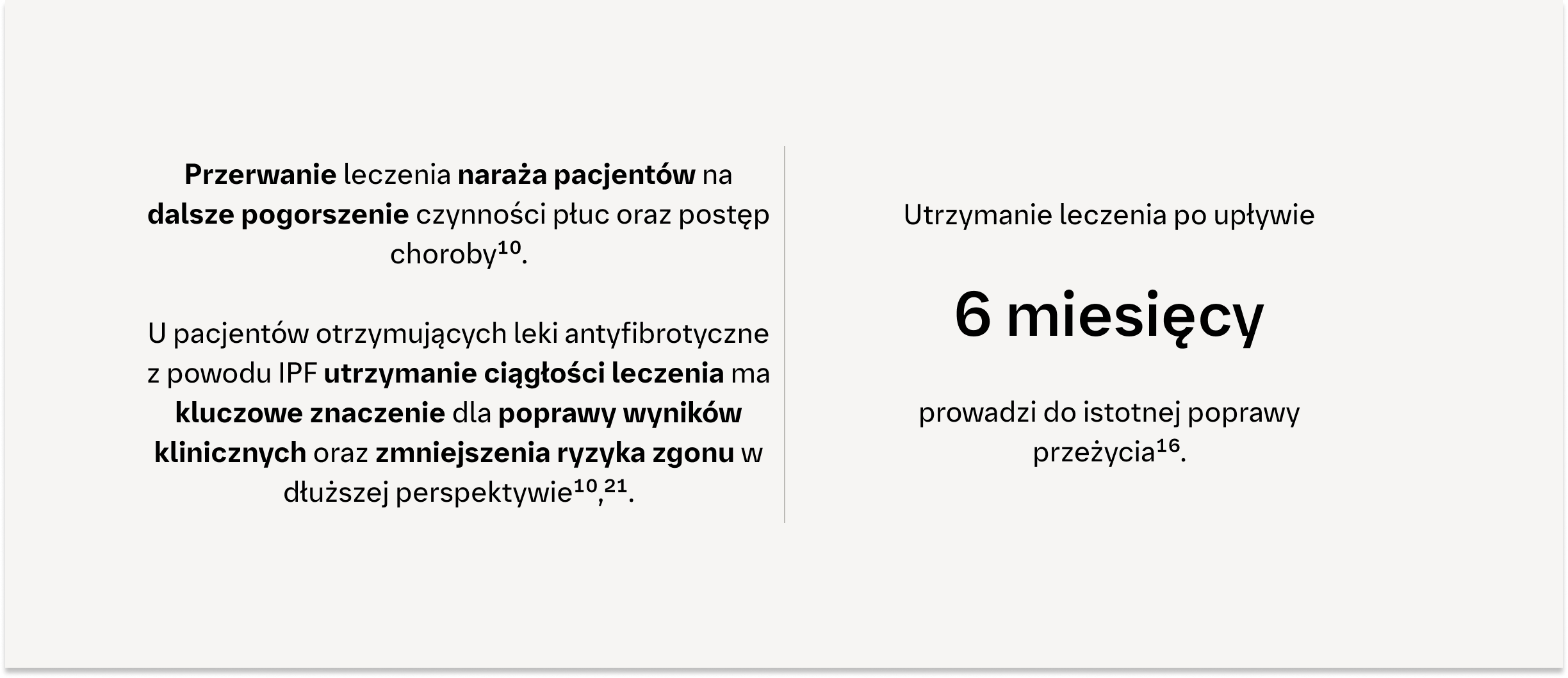 Wpływ na przeżycie
